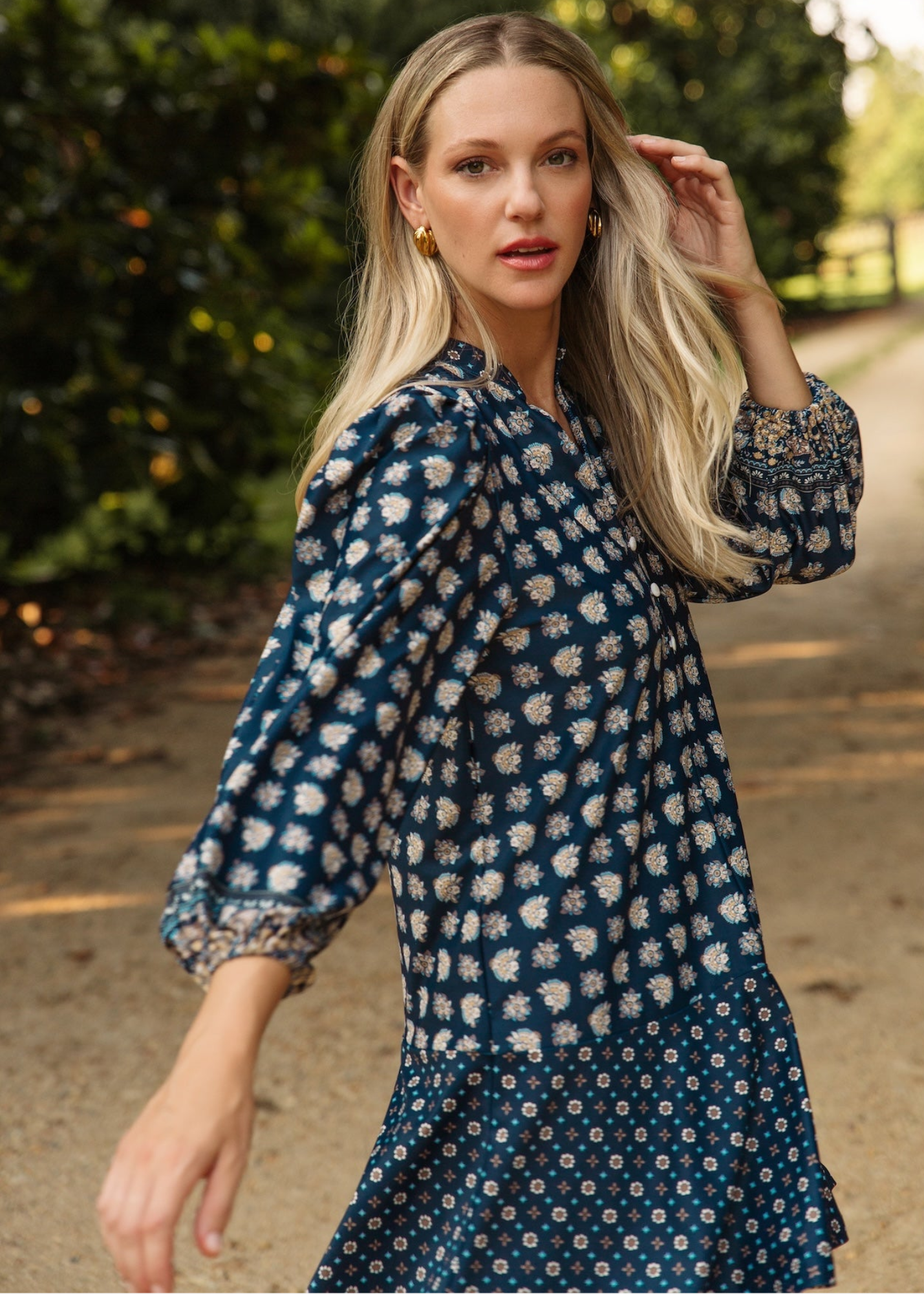 Hazel Dress in Flora Paisley Multi