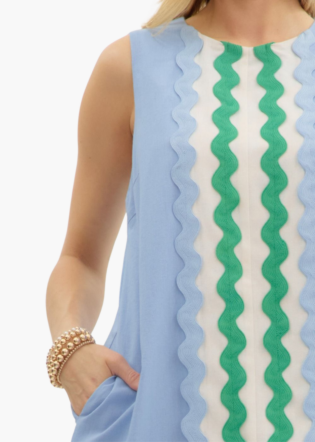 Savannah Mini Dress in Blue