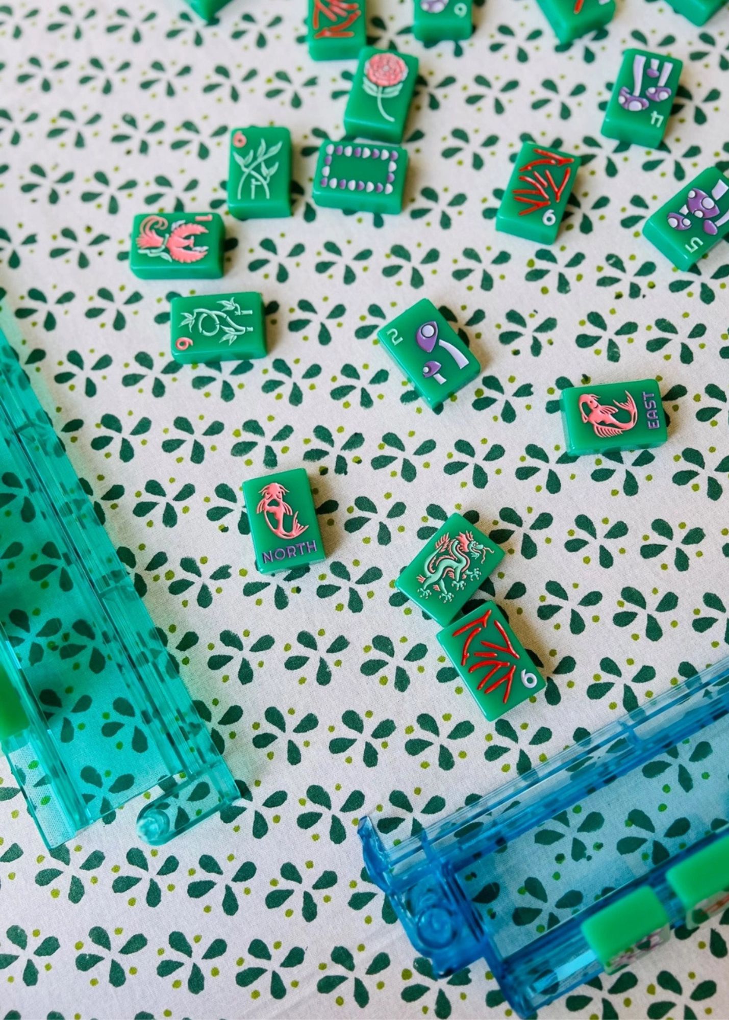 Petals Tablecloth in Green