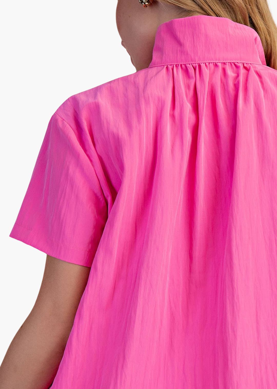 Chloe Lightweight Cotton Top in Pink