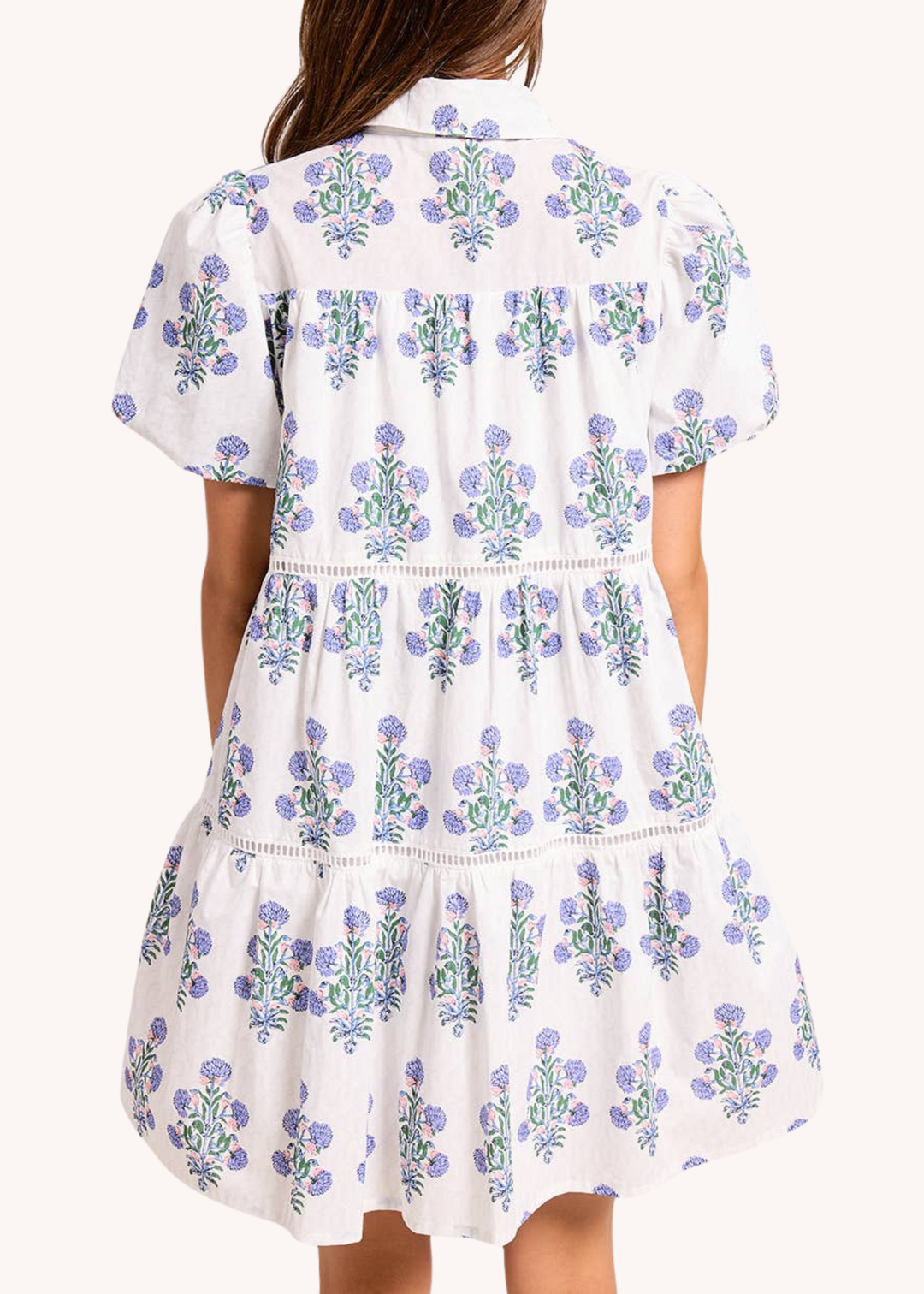 Marigold Tiered Shirt Mini Dress