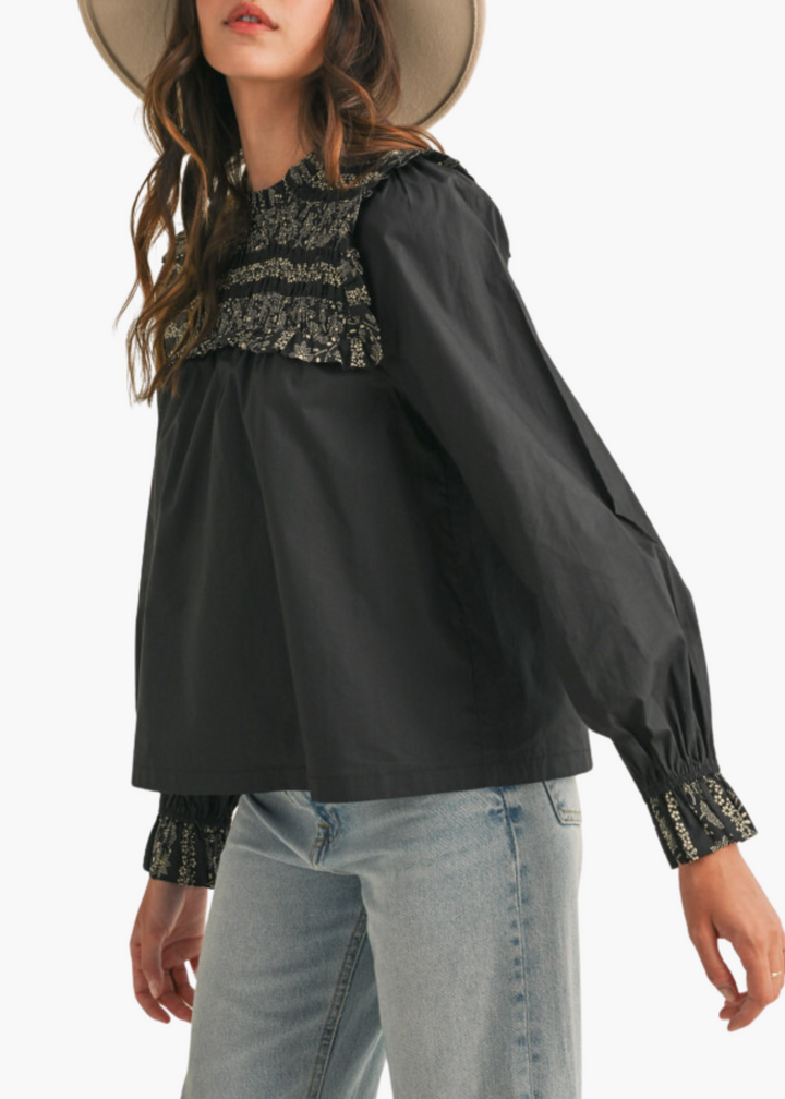 Valencia Top in Black