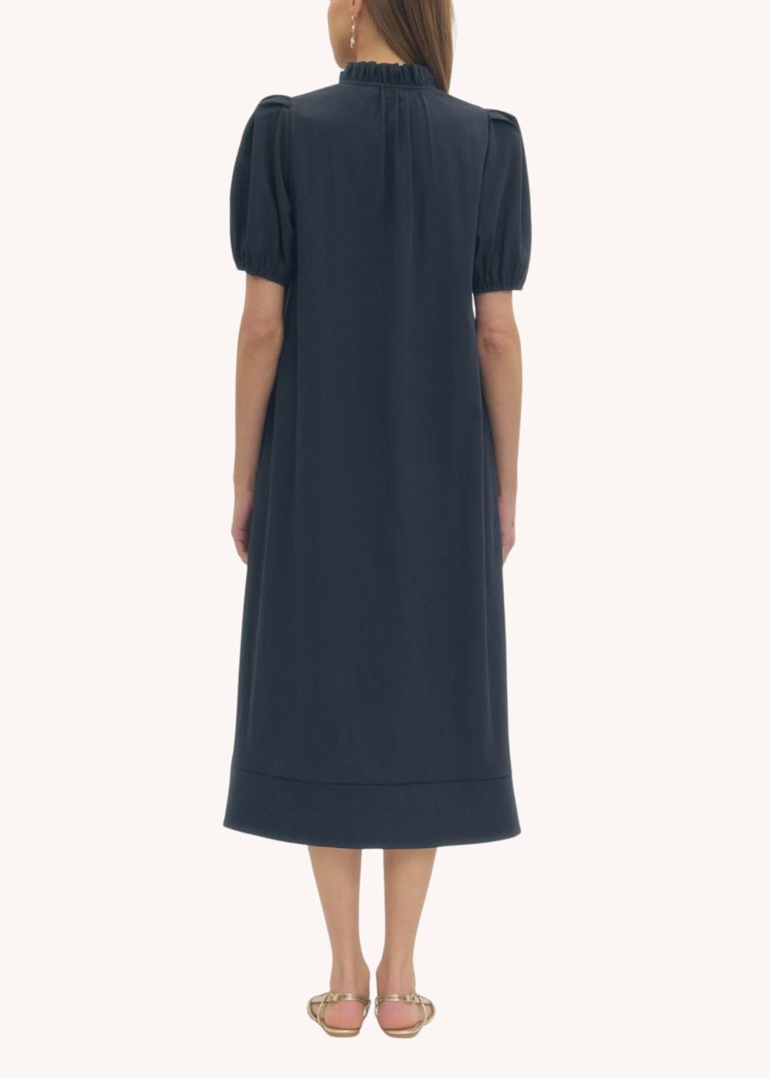Maisie Midi Dress in Navy