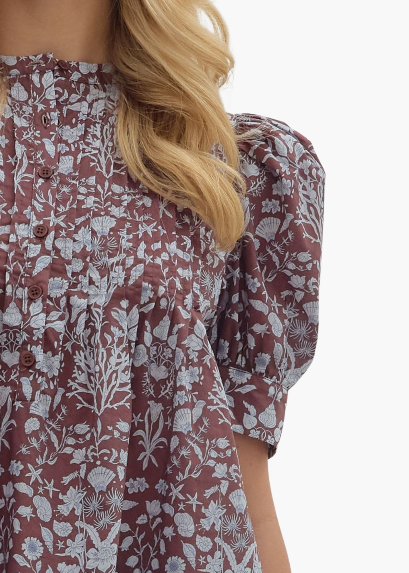 Camille Top in Brown