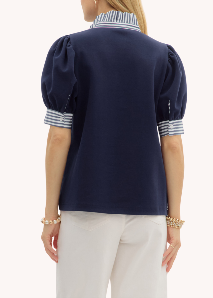 Lois Top in Navy