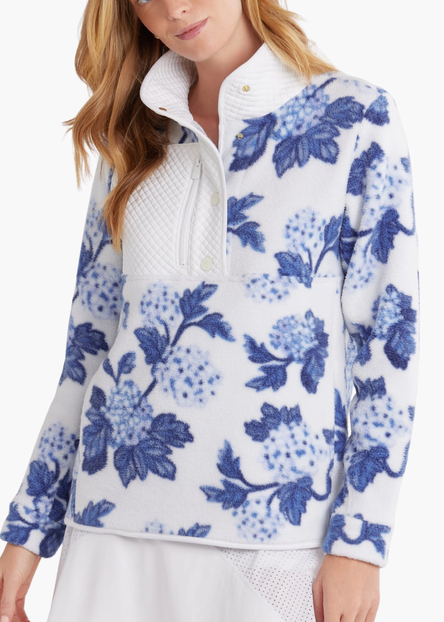 Cherry Lawn Pullover in Hydrangea