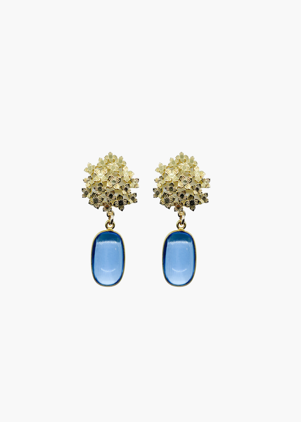 Jardin Blue Quartz Drop Earrings