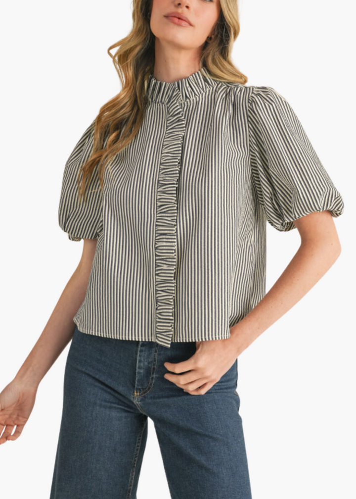 Ivy Top in Dark Denim