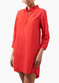 Kate Poplin Collared Shirt Dress