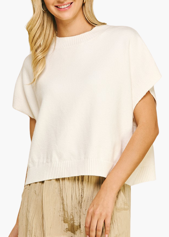Addie Sweater in Ivory
