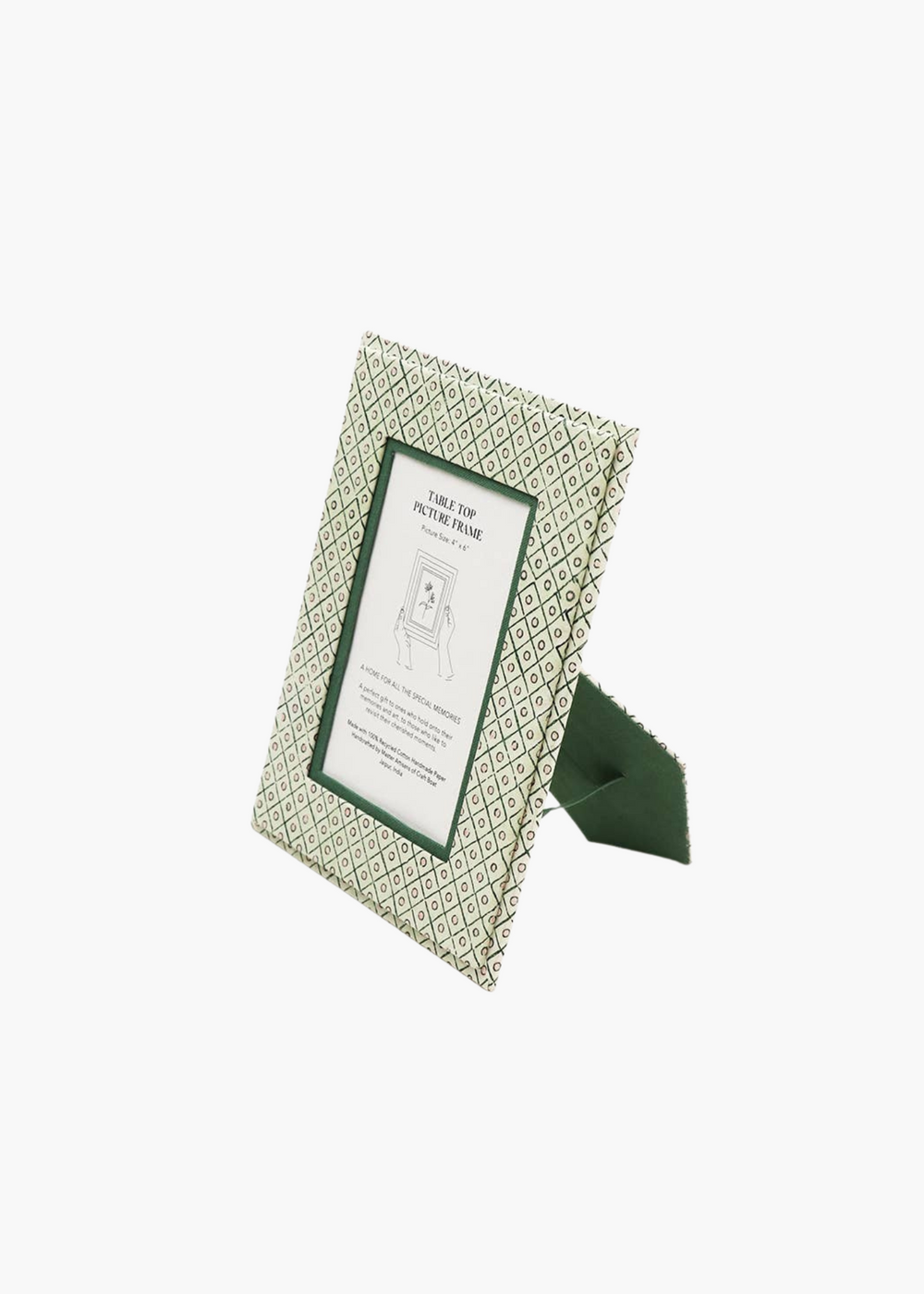 Dot and Grid Table Top Frame | Green