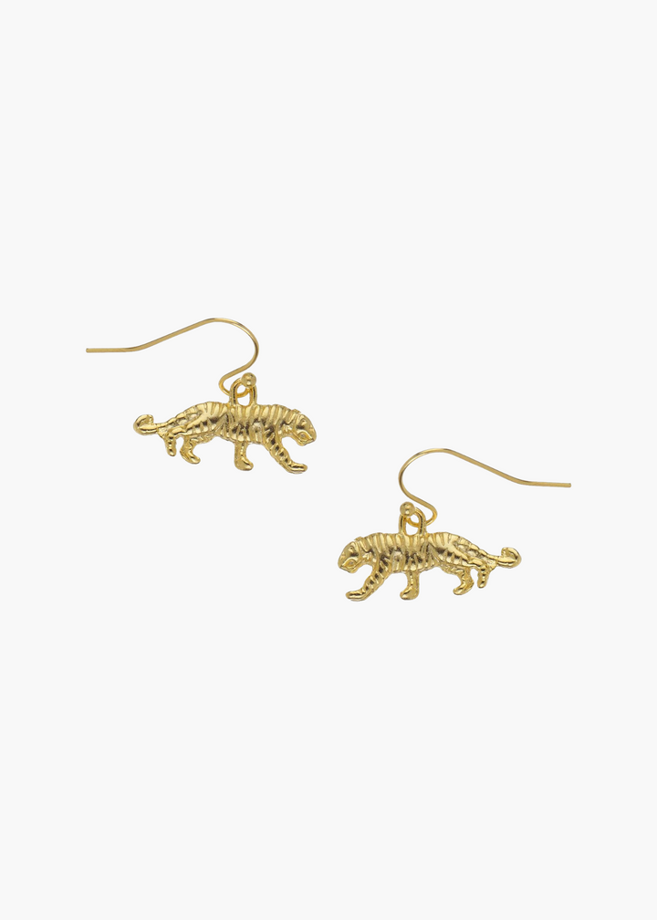 Mini Tiger Drop Earrings