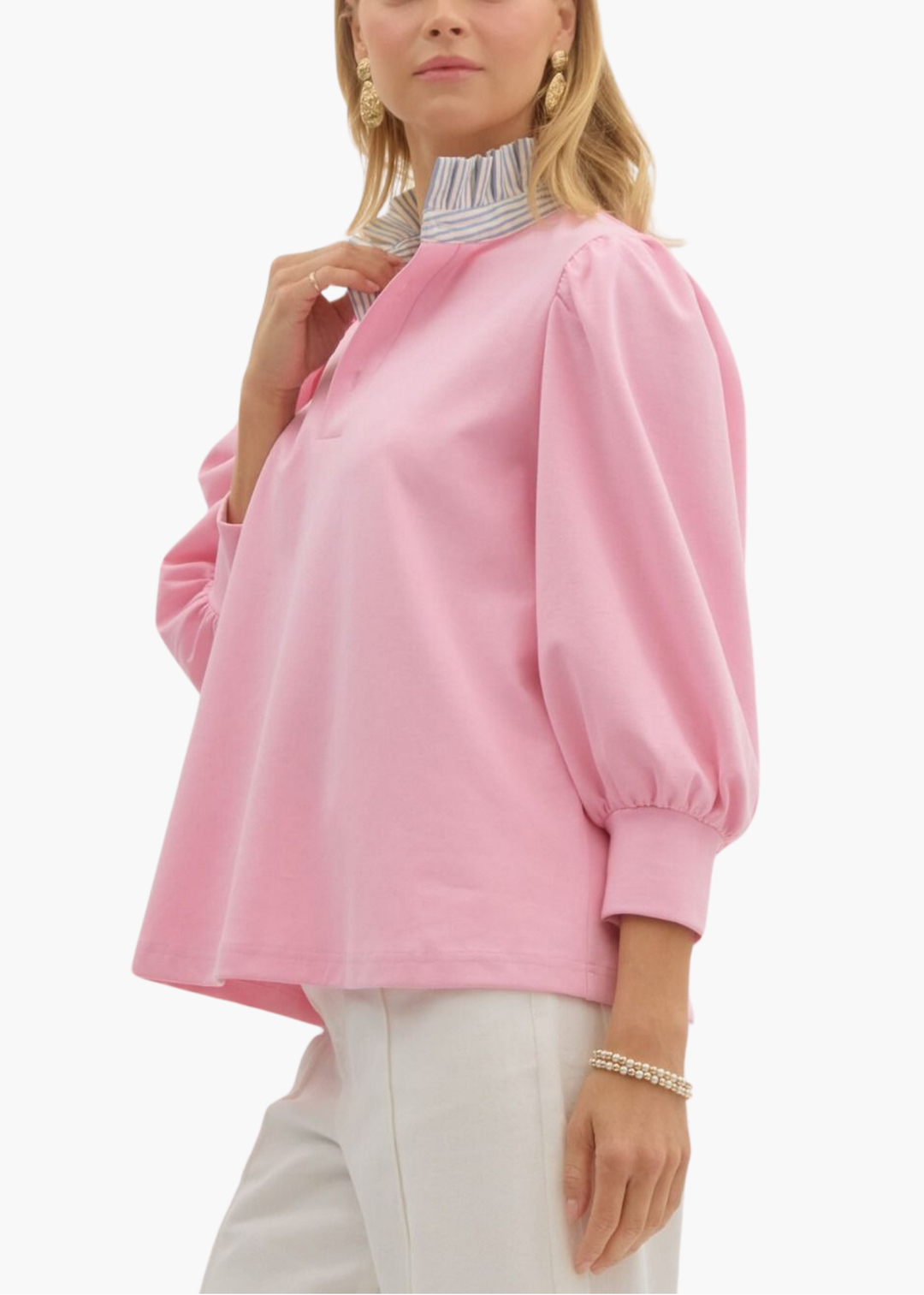 Beckham Pullover in Light Pink