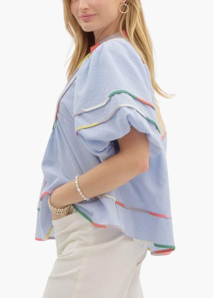 Amelia Top in Blue