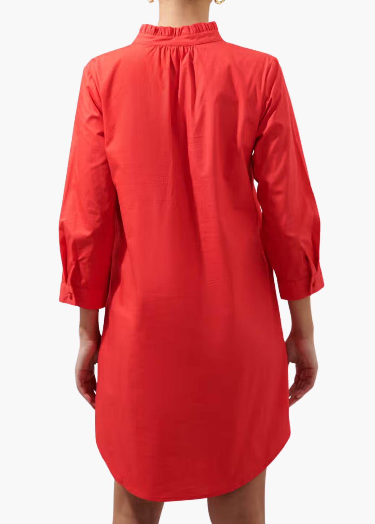 Kate Poplin Collared Shirt Dress