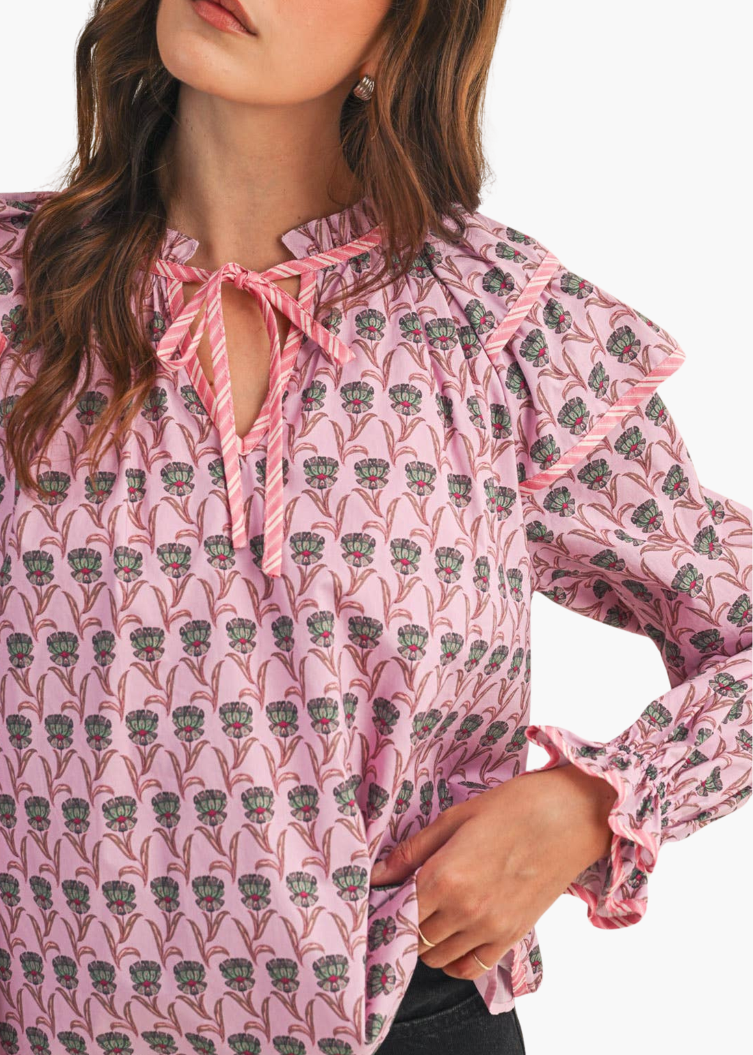 Floral Flutter Top