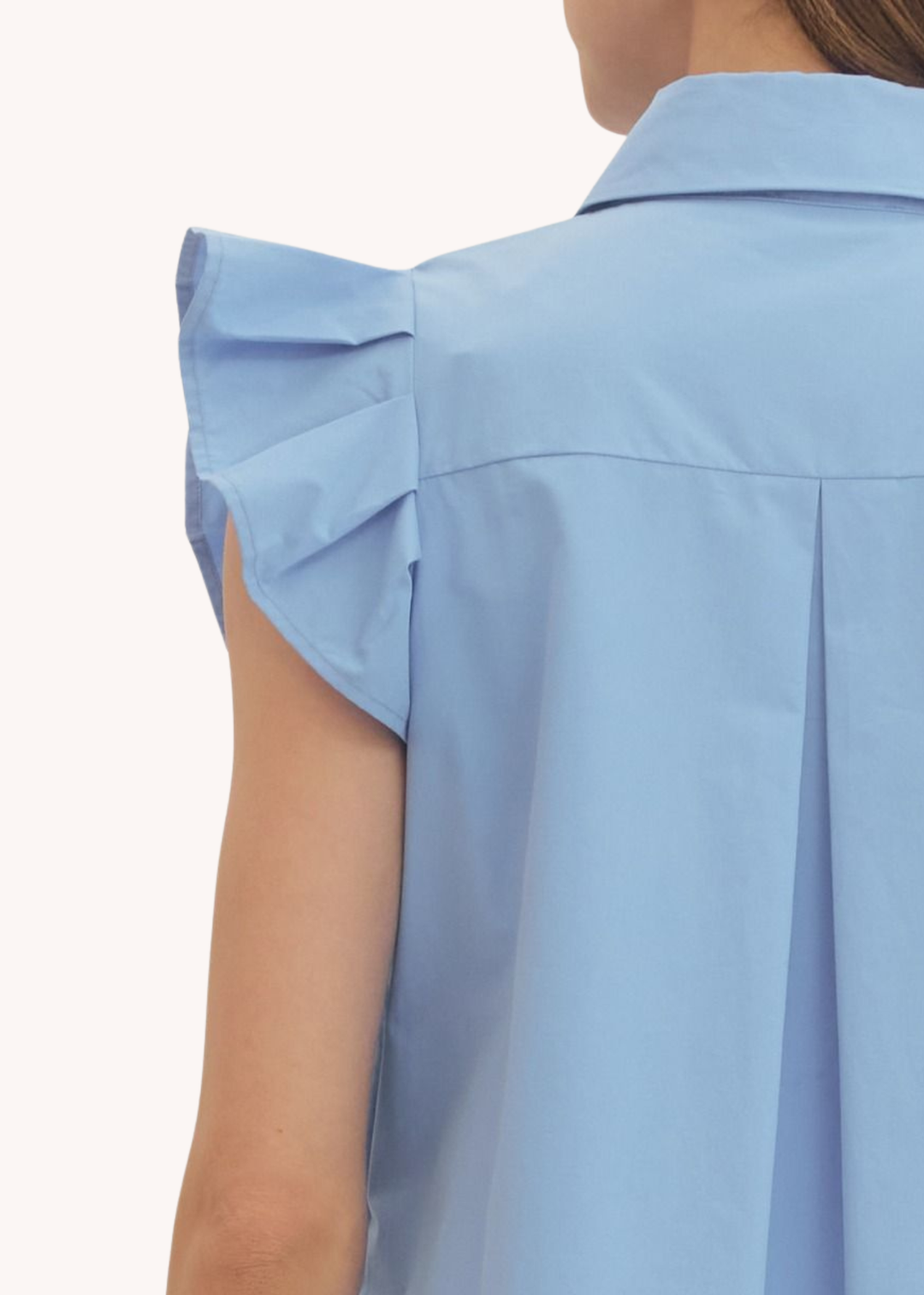 Helen Mini Dress in Light Blue