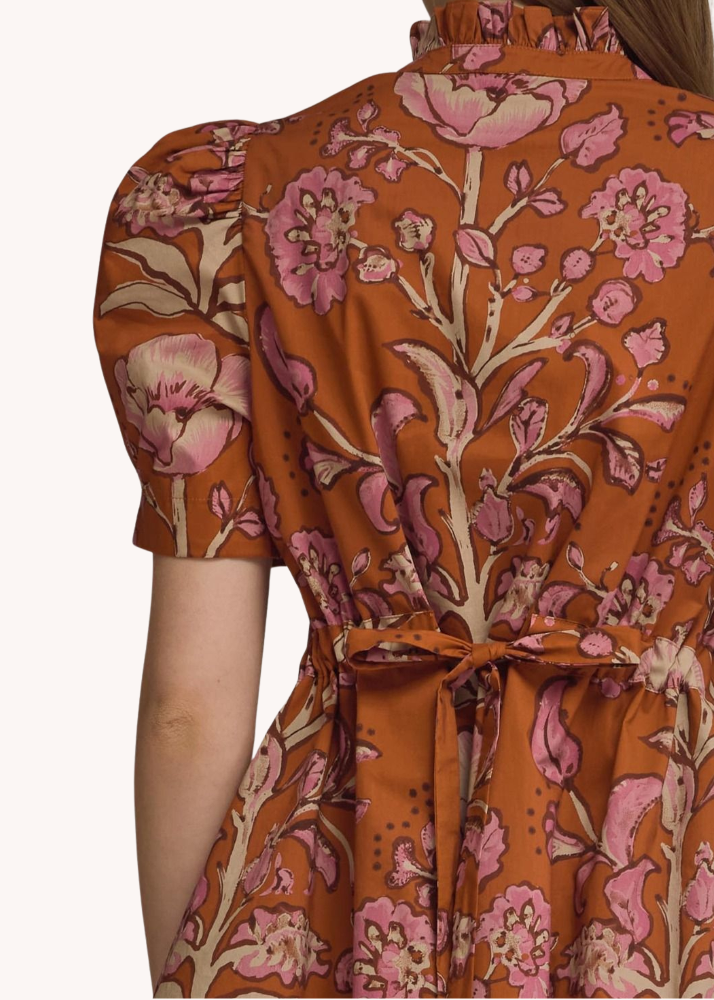 Abigail Mini Dress in Rust