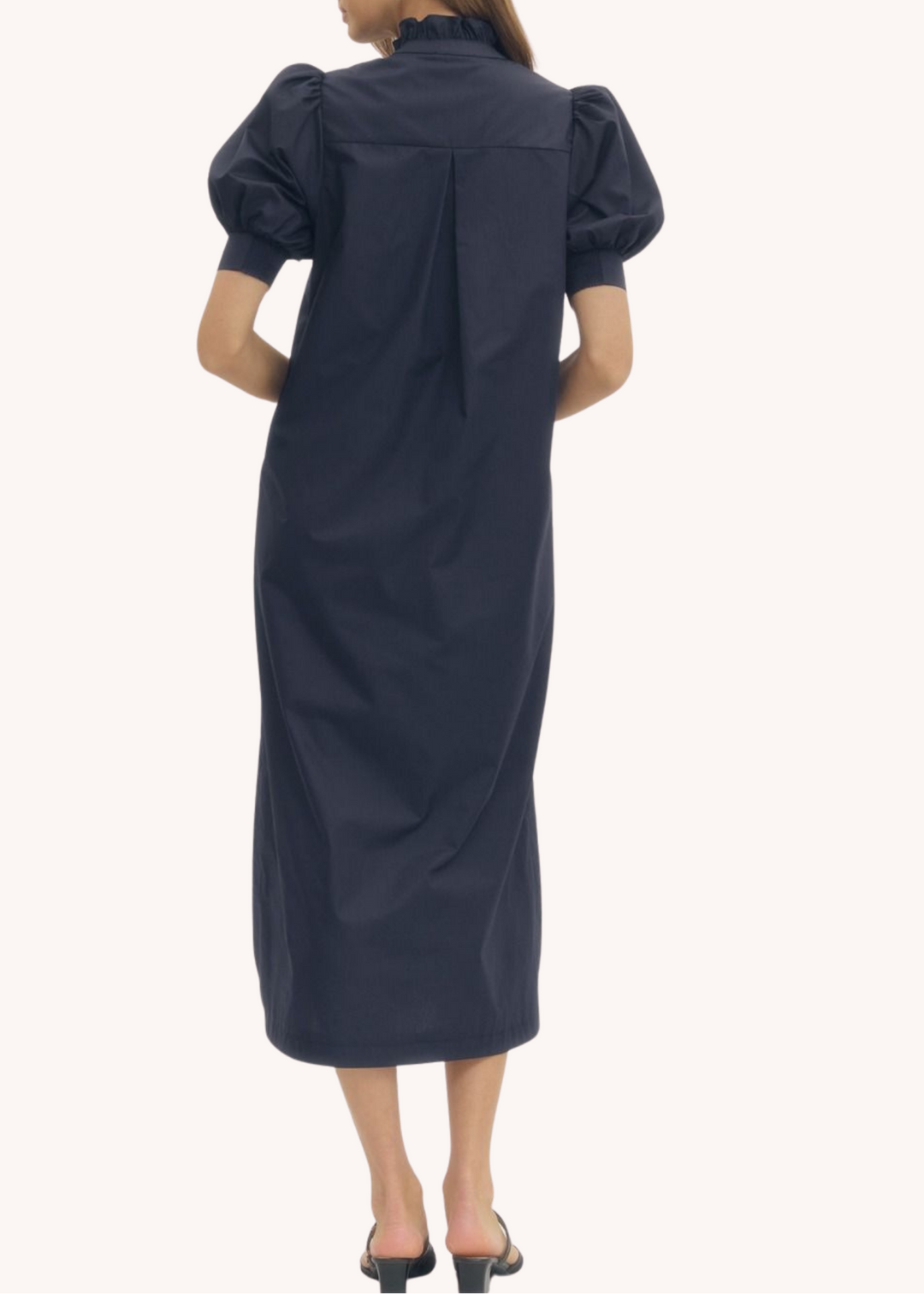 Colette Midi Dress in Navy