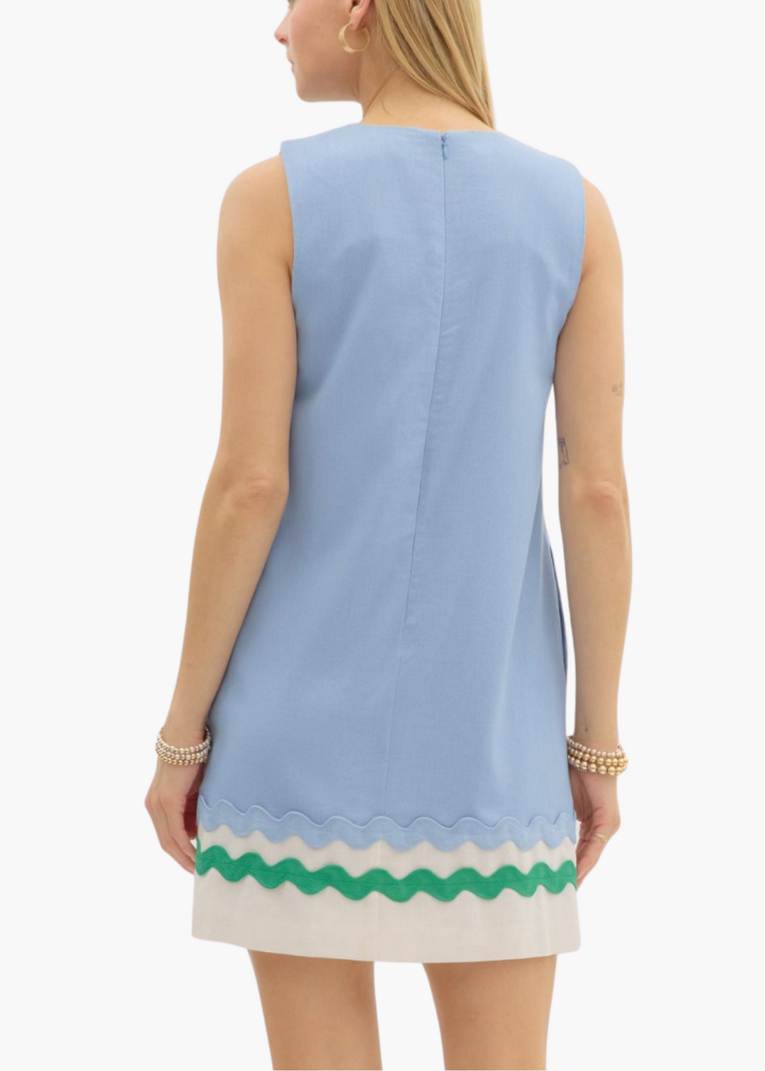 Savannah Mini Dress in Blue