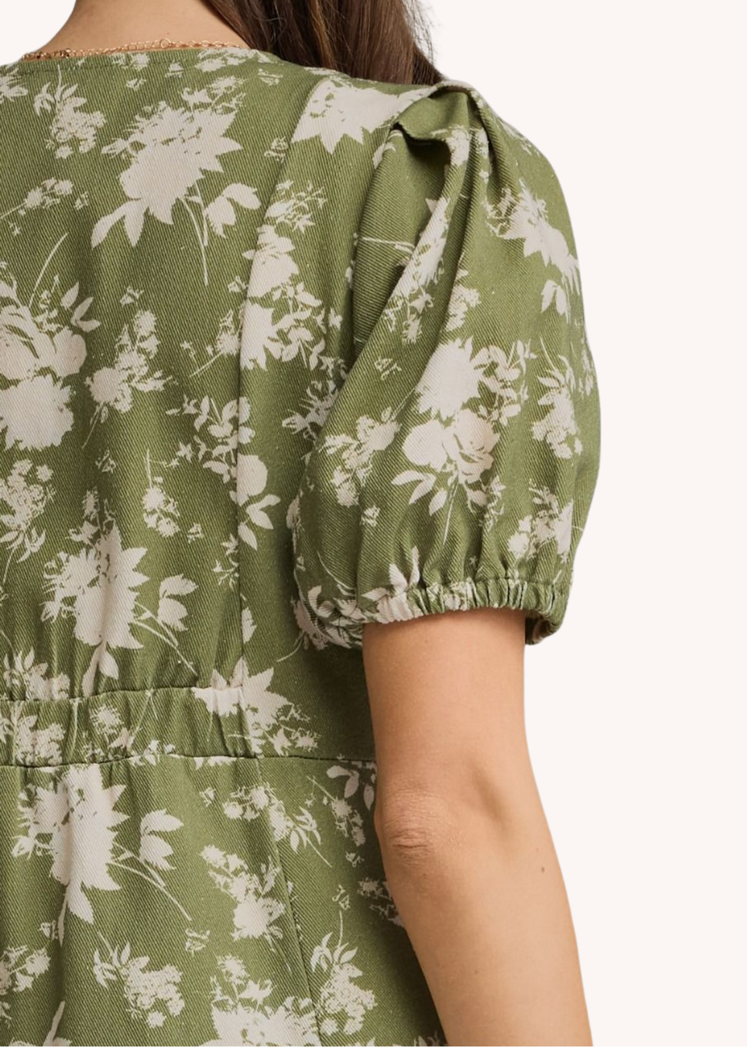 Katie Mini Dress in Olive