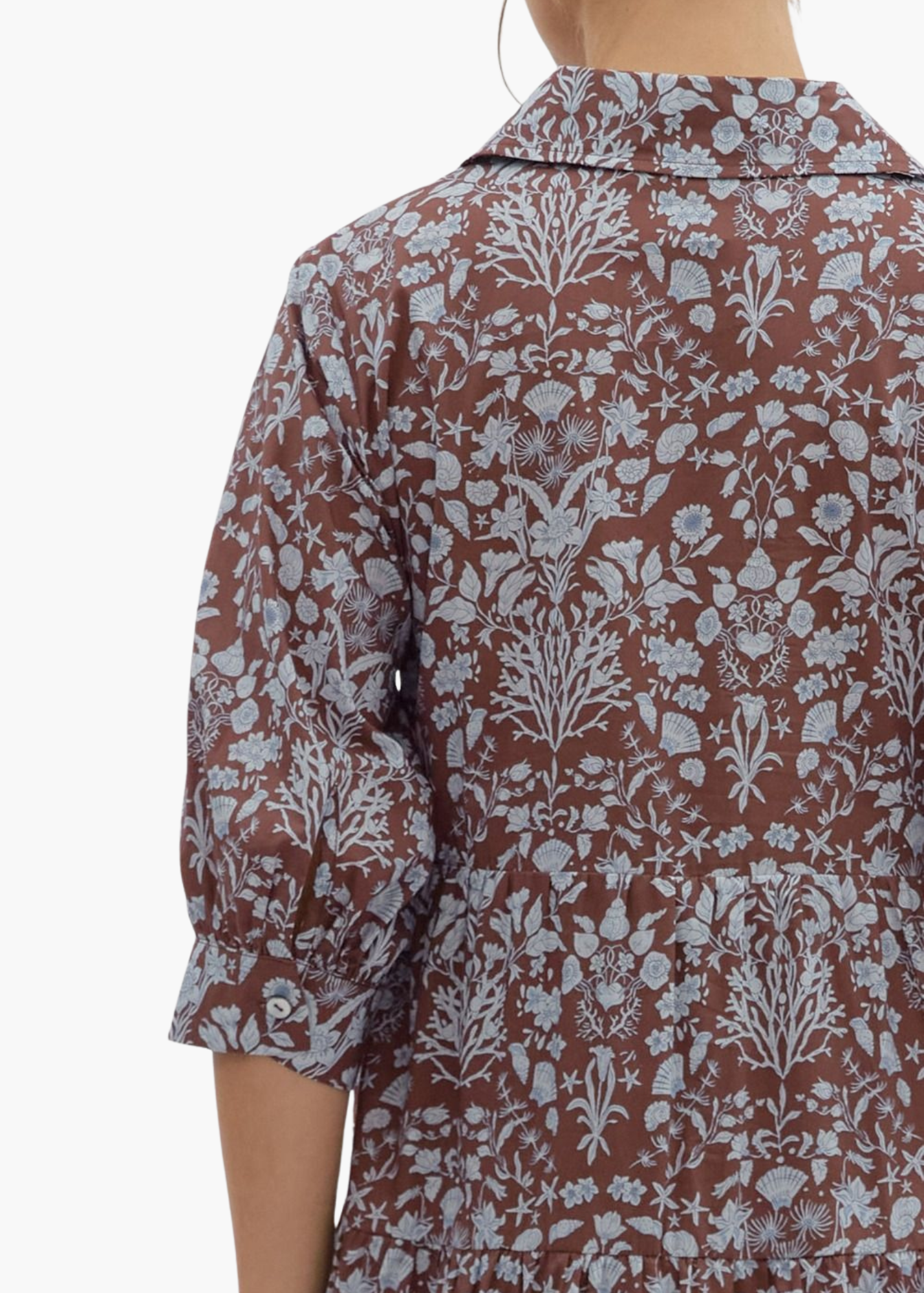 Karla Midi Dress in Brown