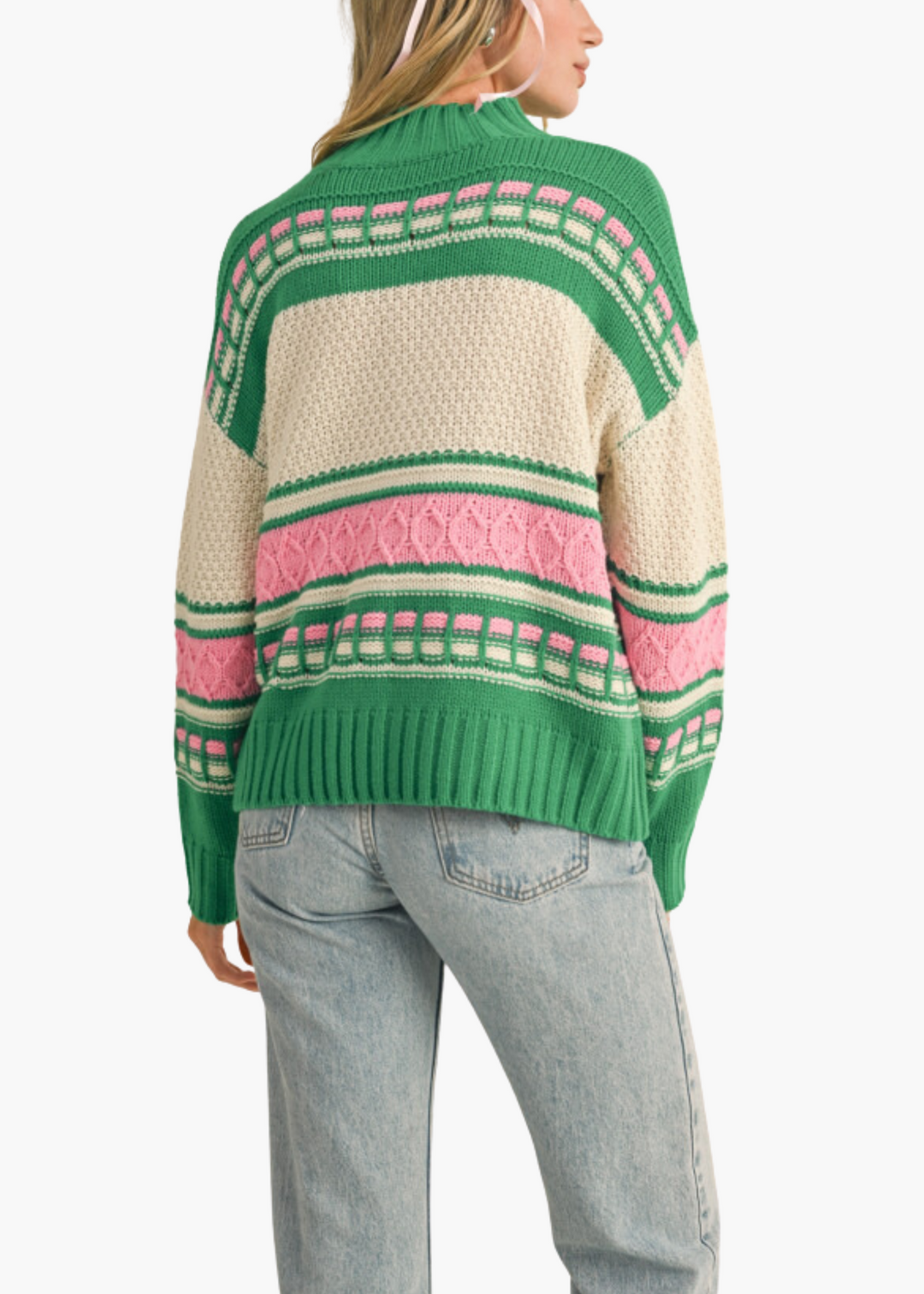 McAlister Sweater in Kelly Green Knit