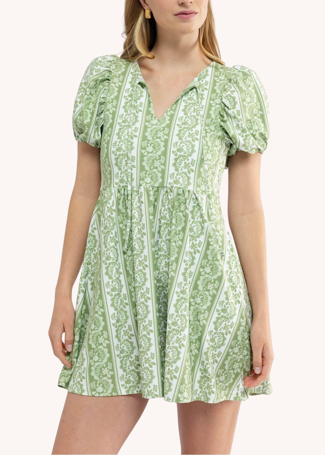 Cecily Dress in Tart Stripe