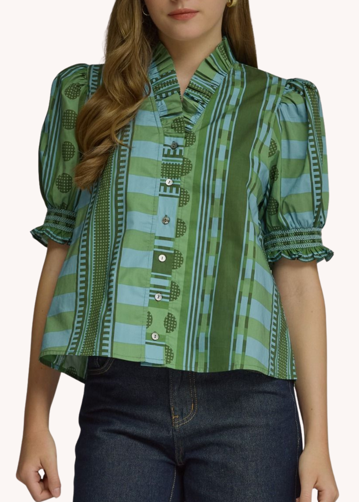 Wilson Top in Olive