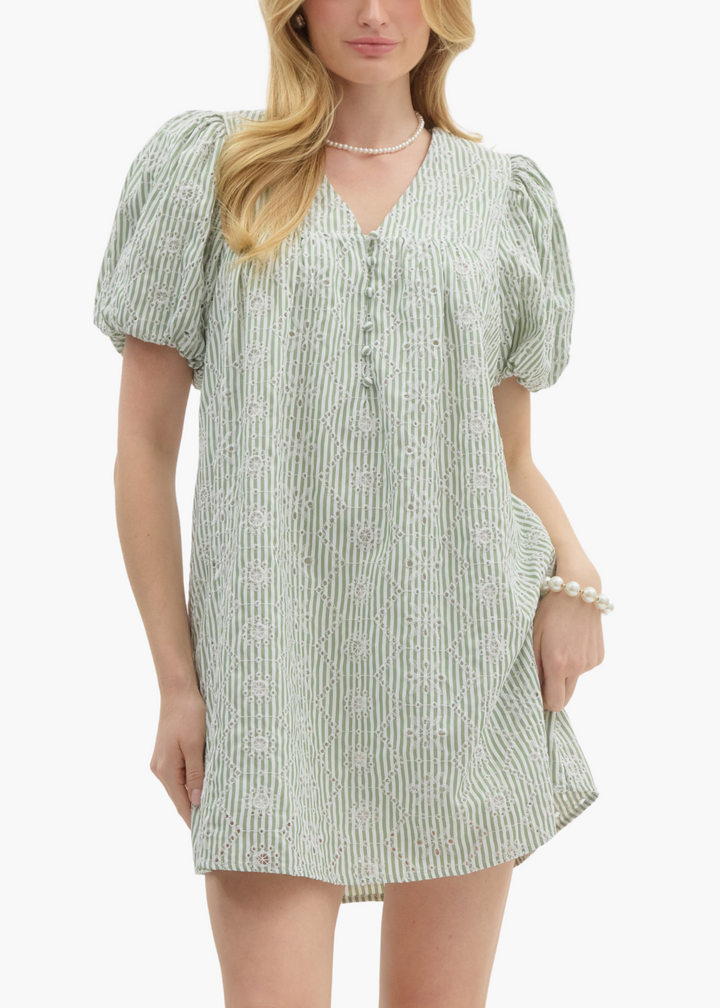 Honey Mini Dress in Green