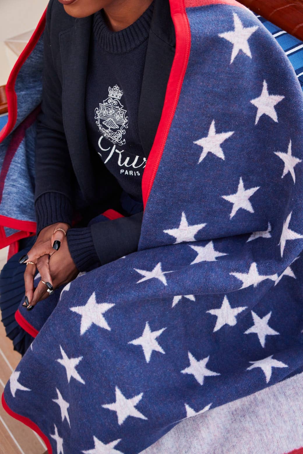 Chappy Wrap Blanket in American Flag