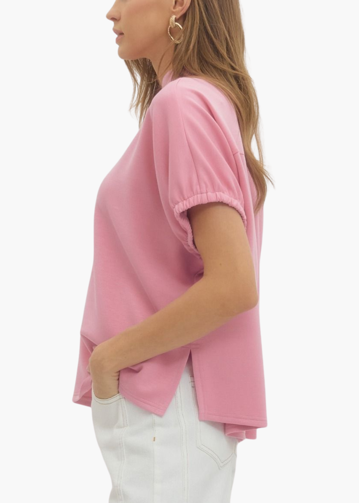 Collins Top in Dusty Pink