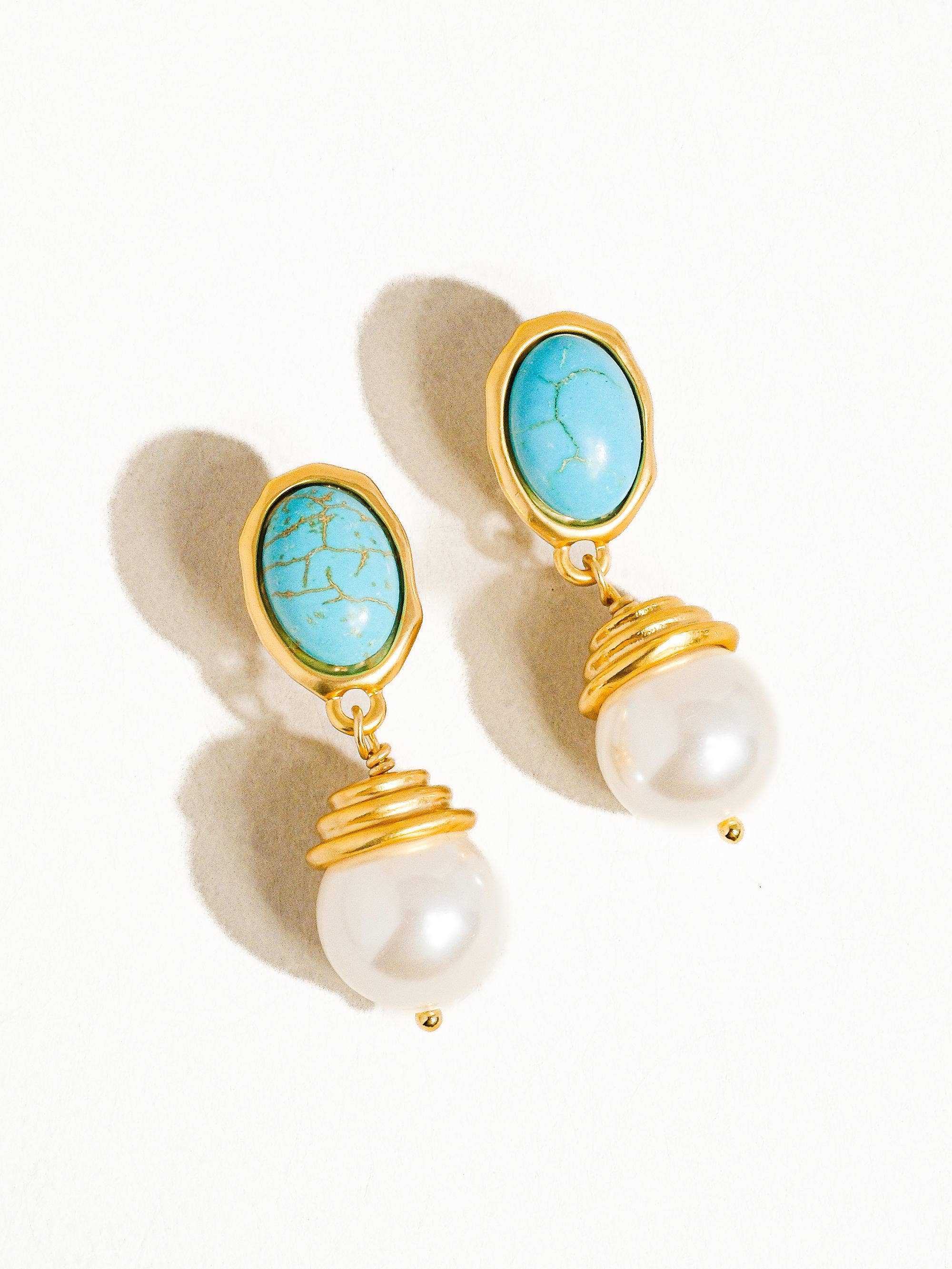 Nadia Turquoise Pearl Drops