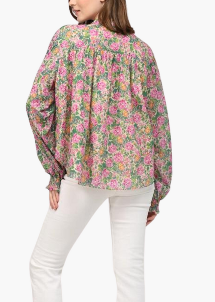 Dawn Smocked Sleeve Blouse