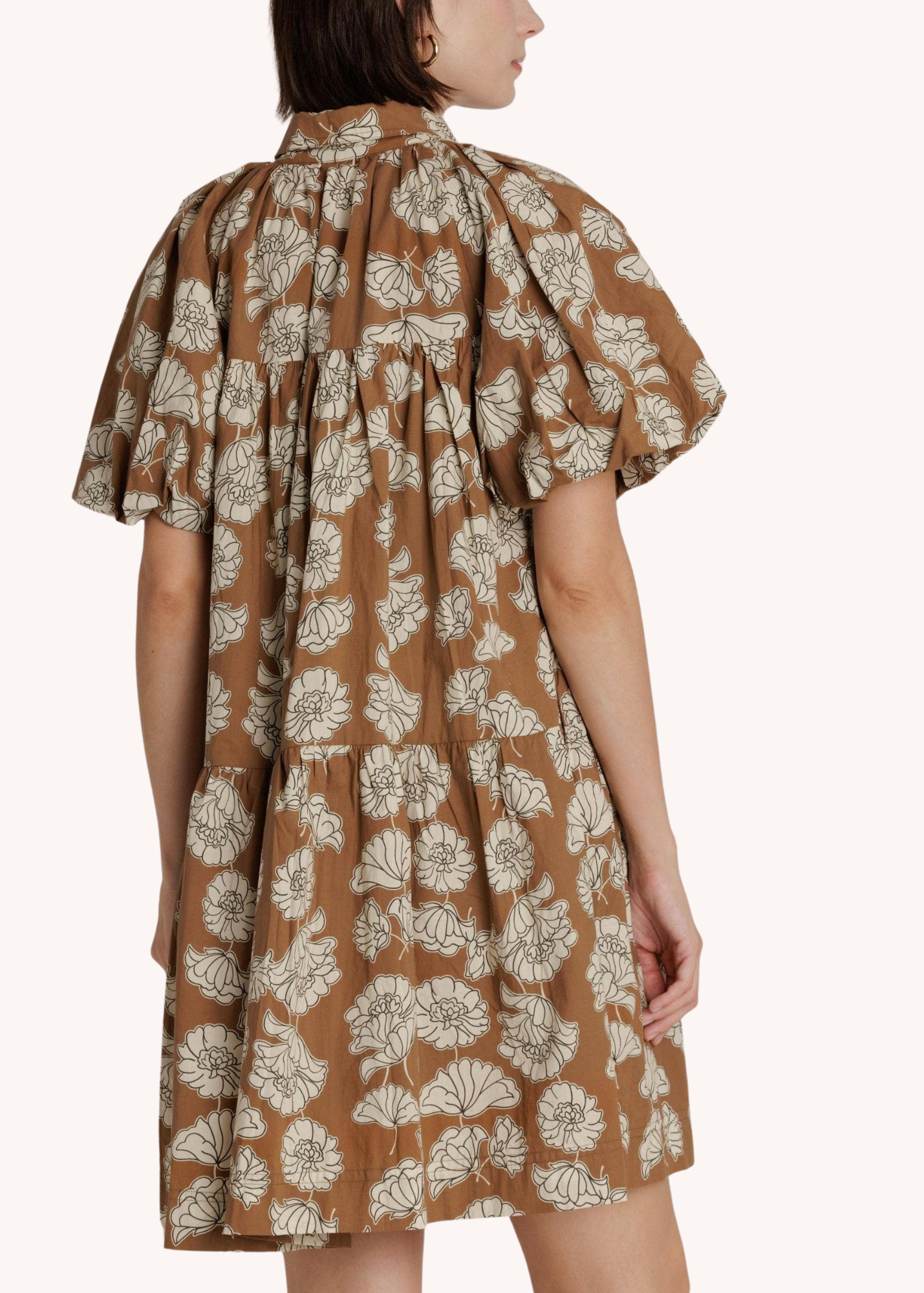 Lindon Mini Dress in Brown