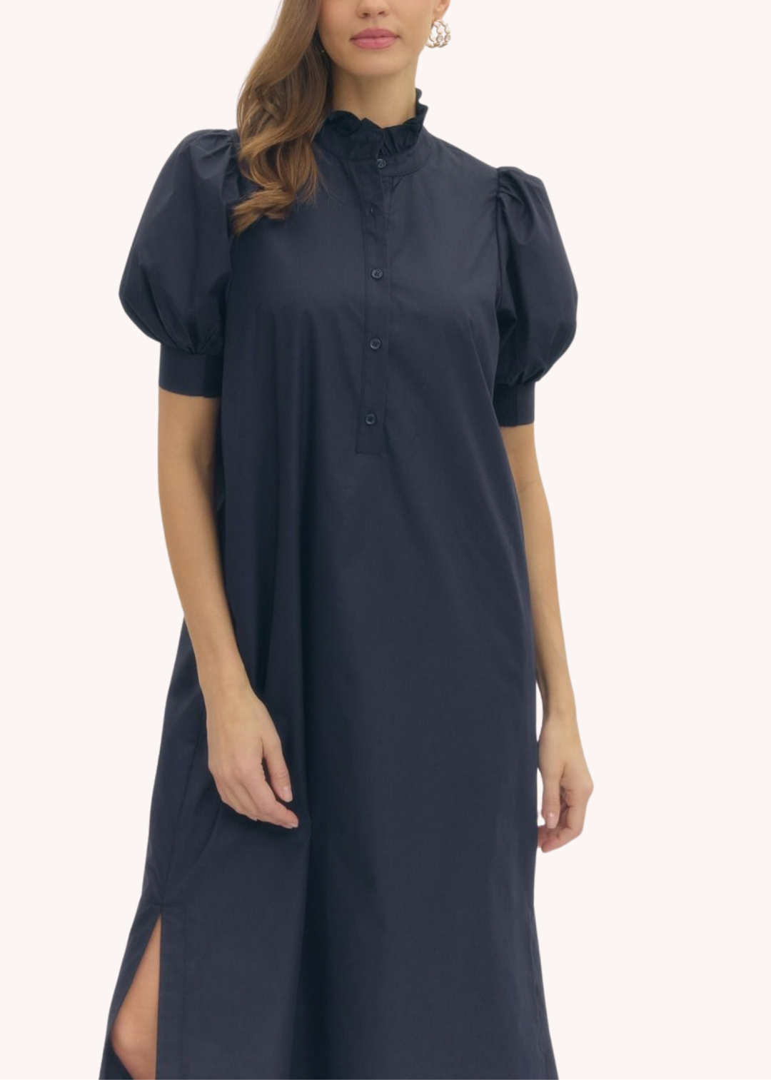 Colette Midi Dress in Navy