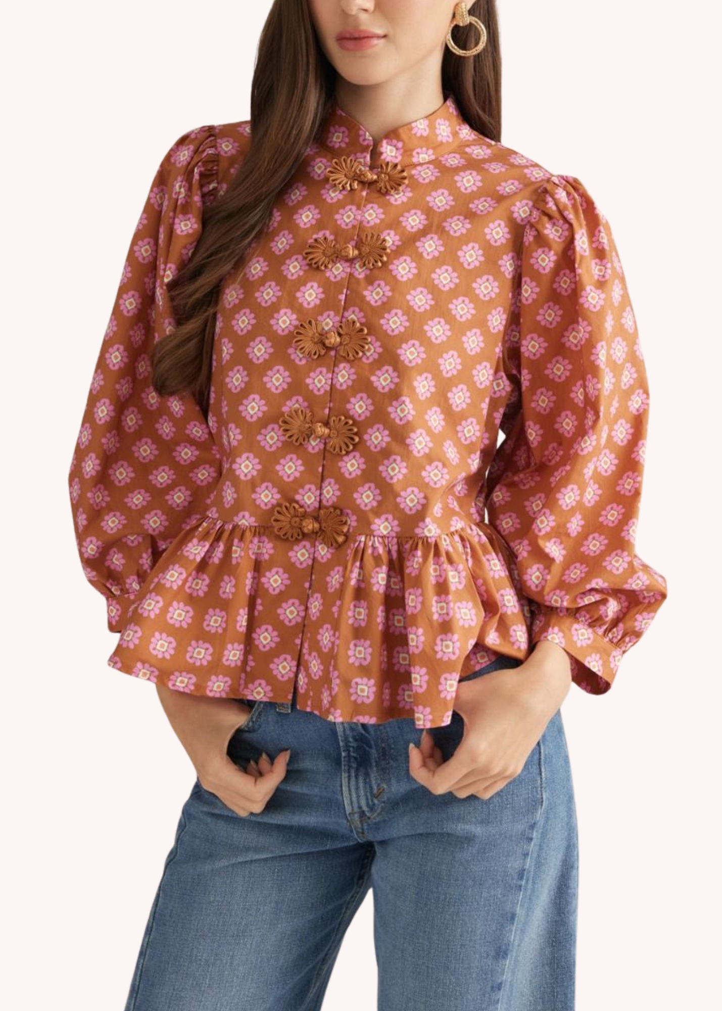 Keeley Cotton Top in Rust