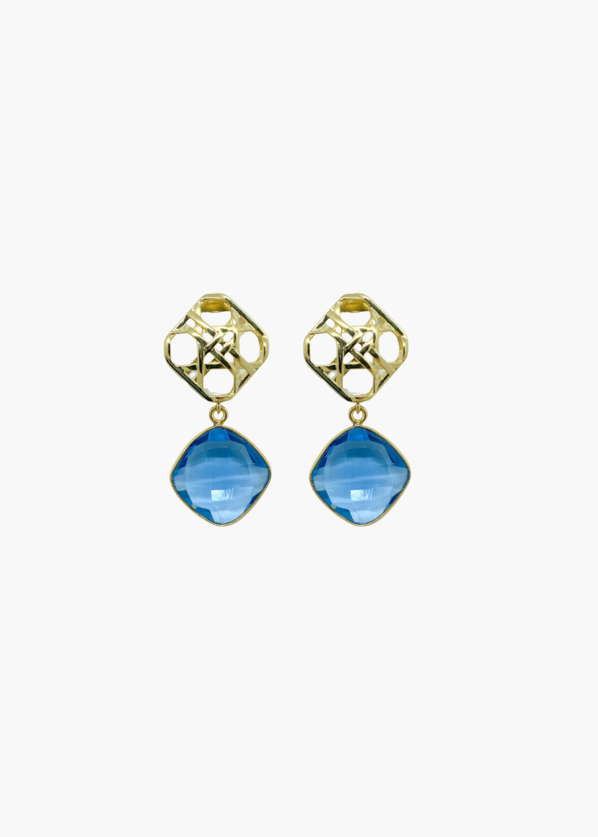 Avignon Blue Quartz Earrings