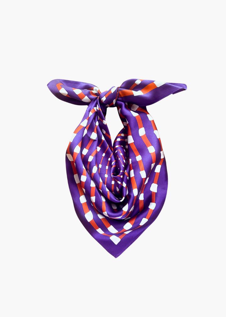 Purple + Orange Scarf