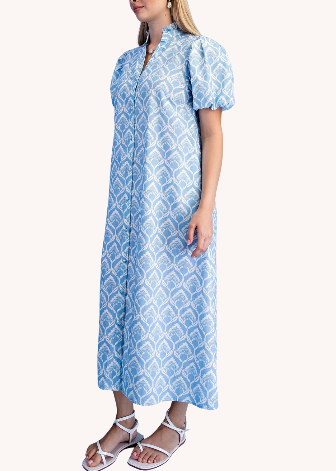 Lawson Midi Dress in Light Blue