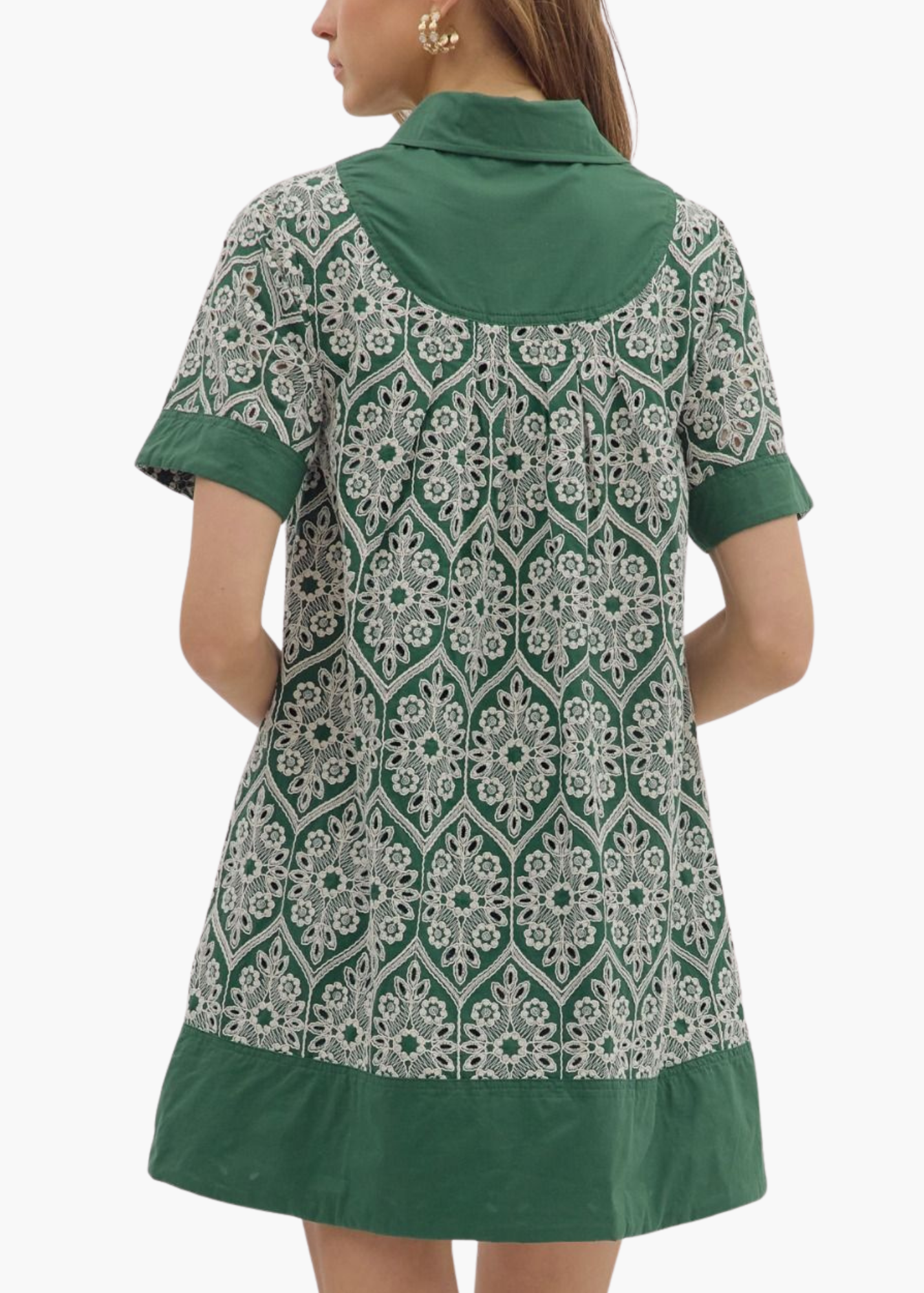 Beckett Dress in Hunter Green