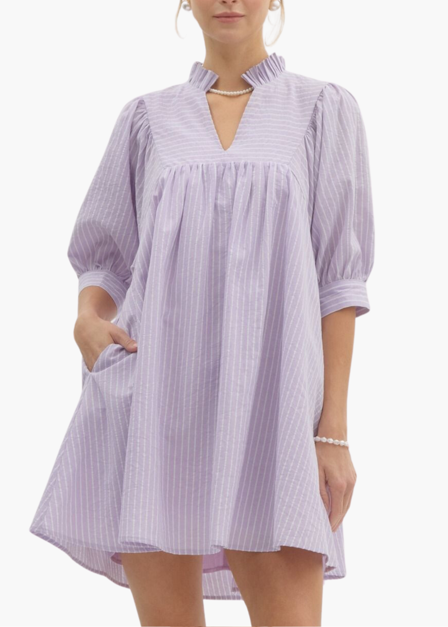 Kailee Mini Dress in Lavender