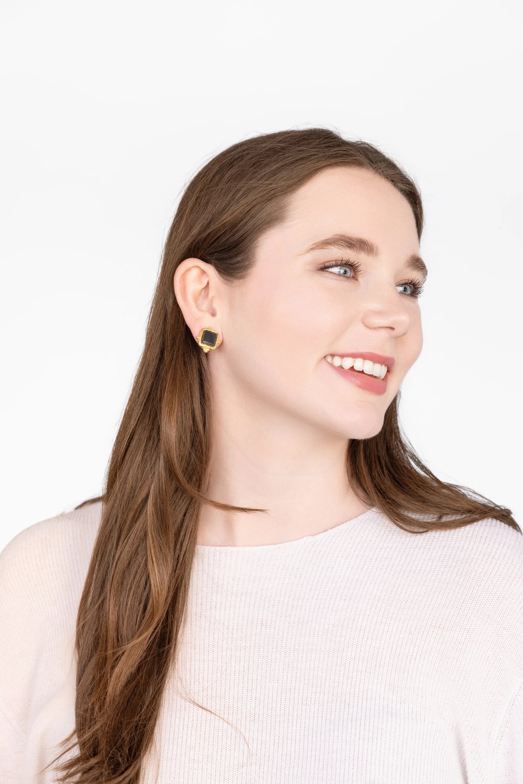 Charlotte Studs in Black