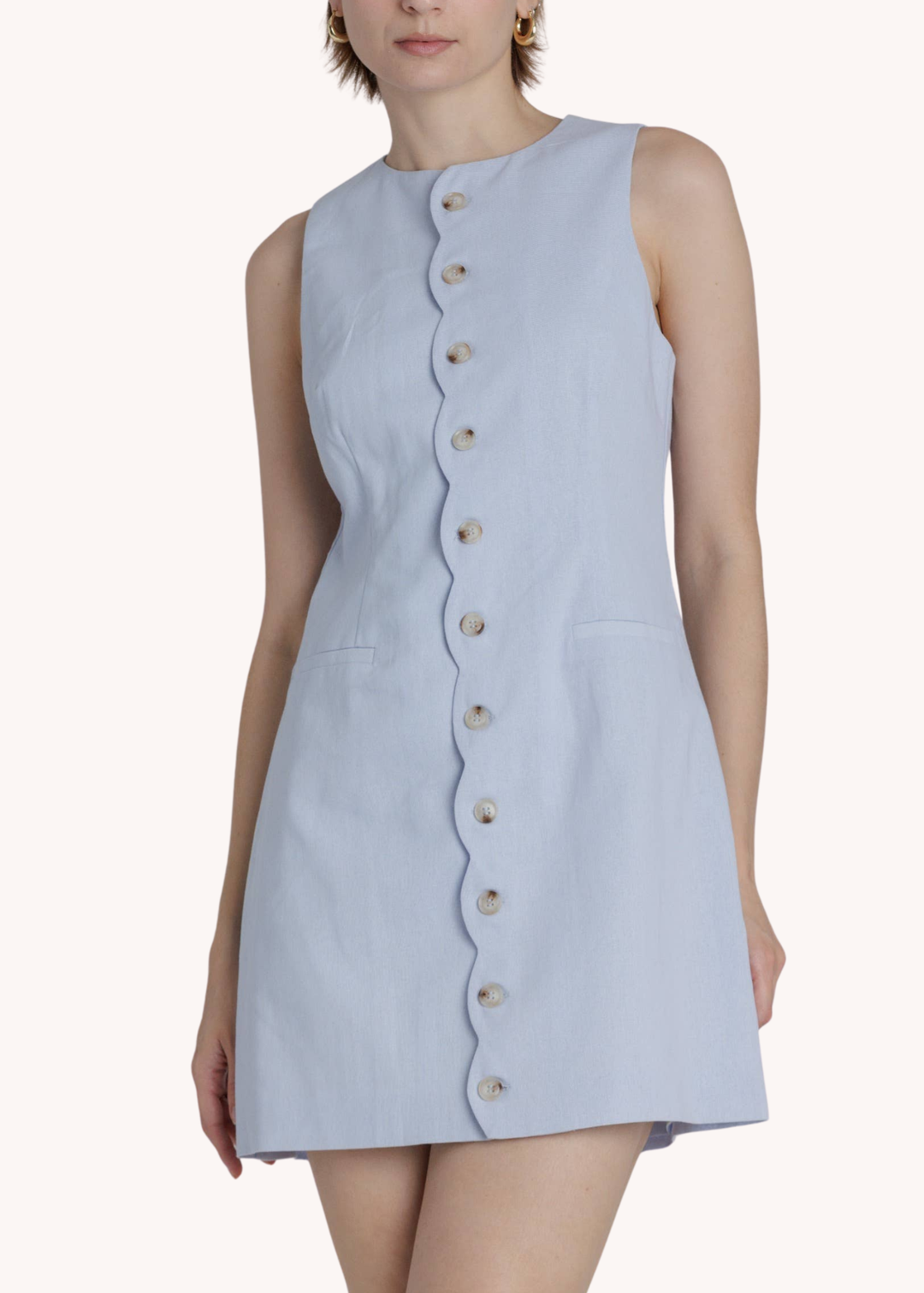 Marisol Scalloped Mini Dress L