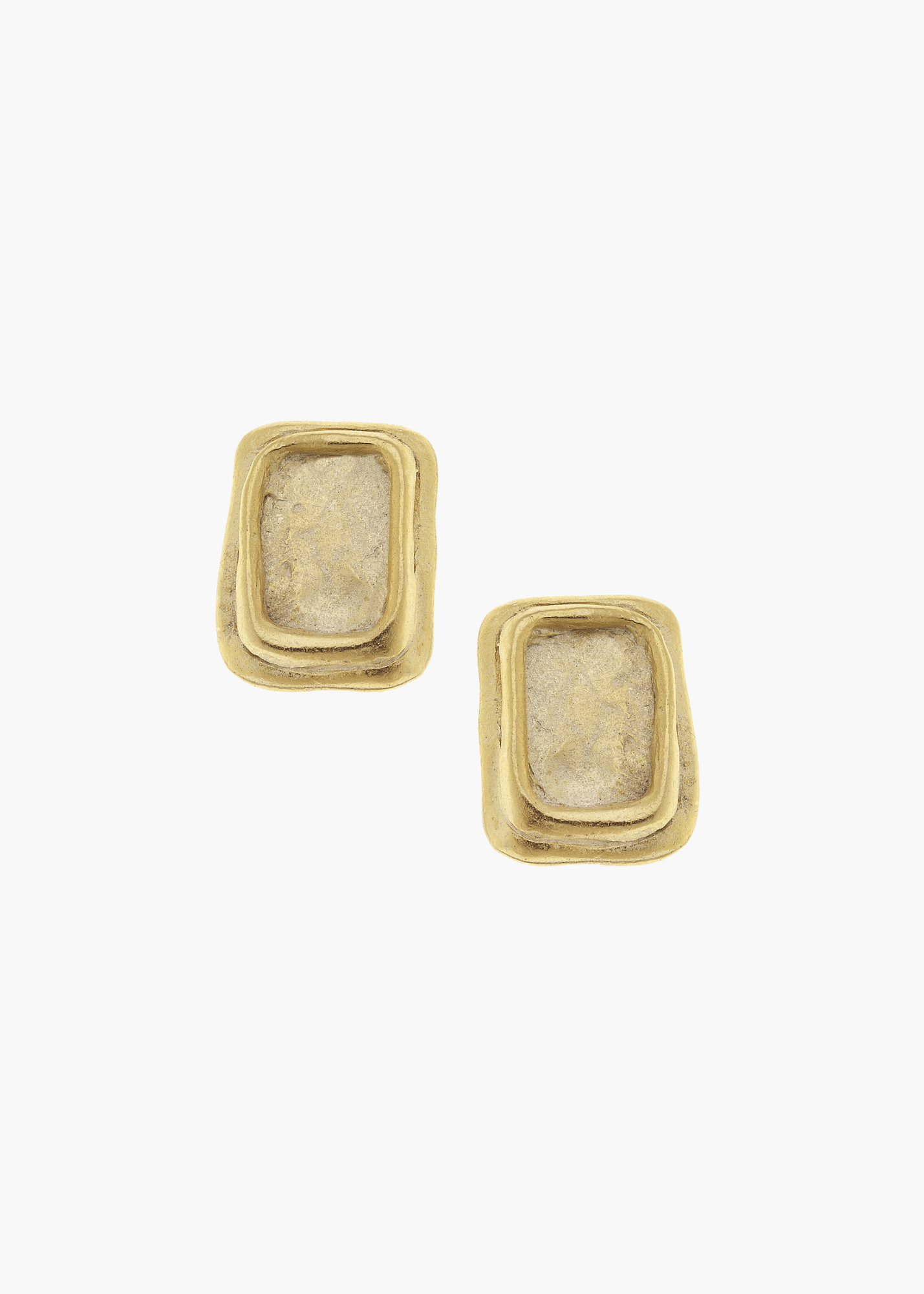 Handcast Gold Earrings