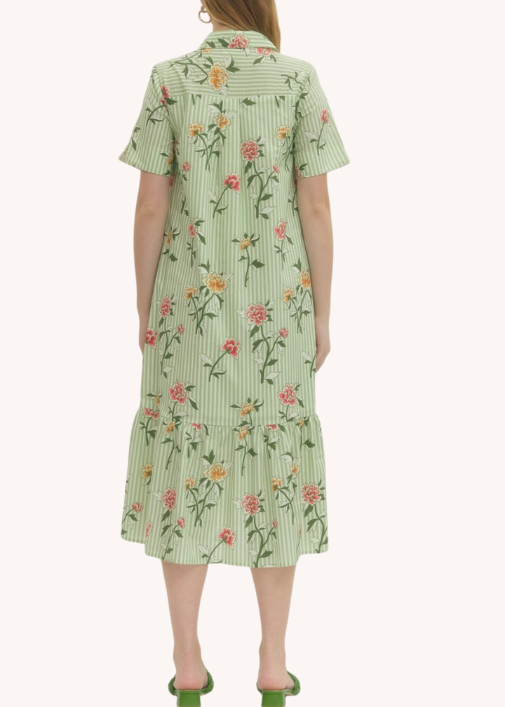 Elizabeth Cotton Midi in Green