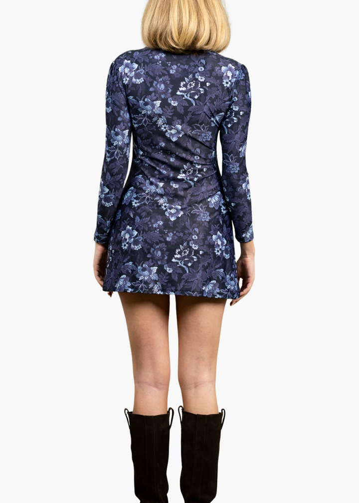 Dottie Dress in Royal Rose