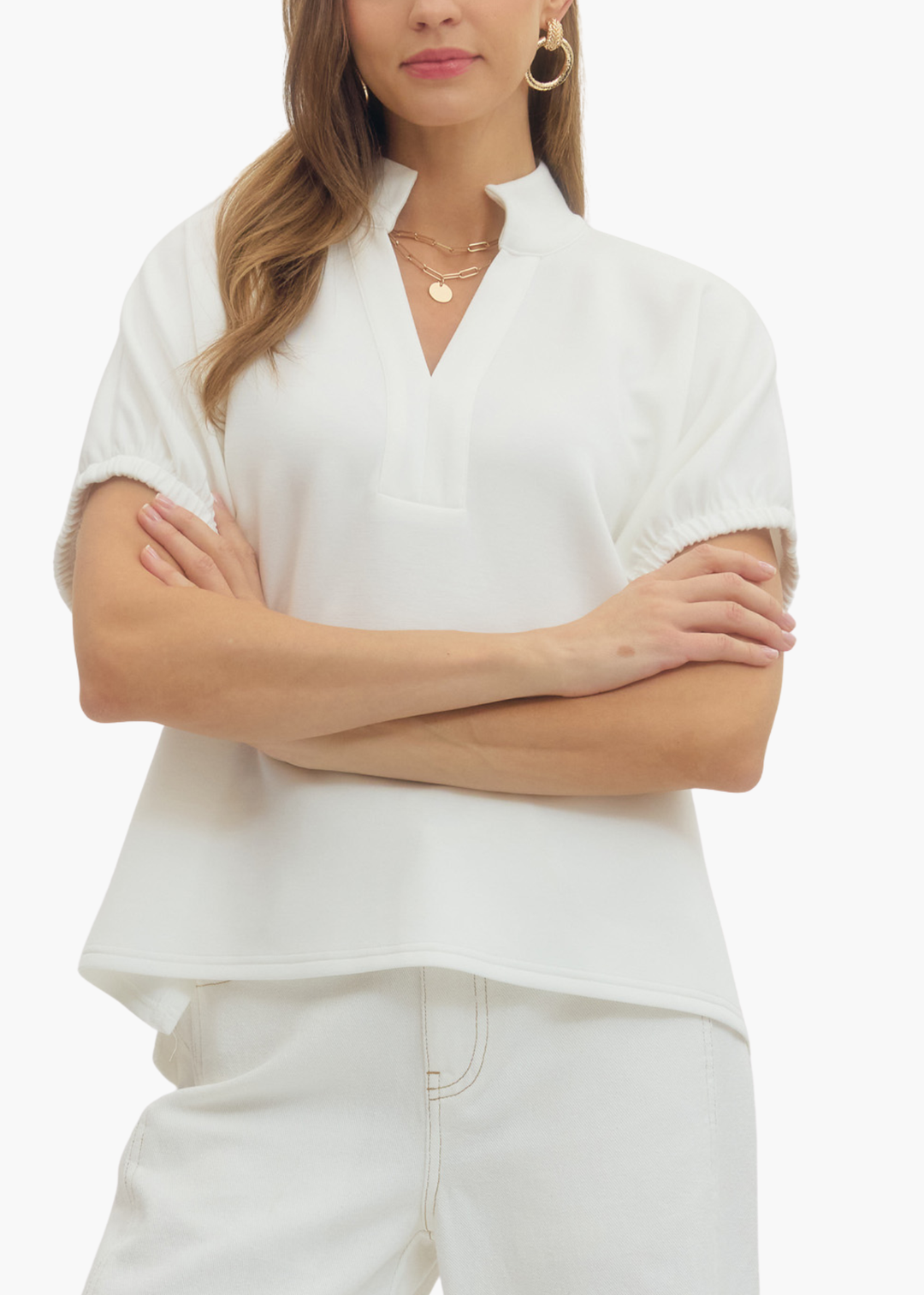 Collins Top in White