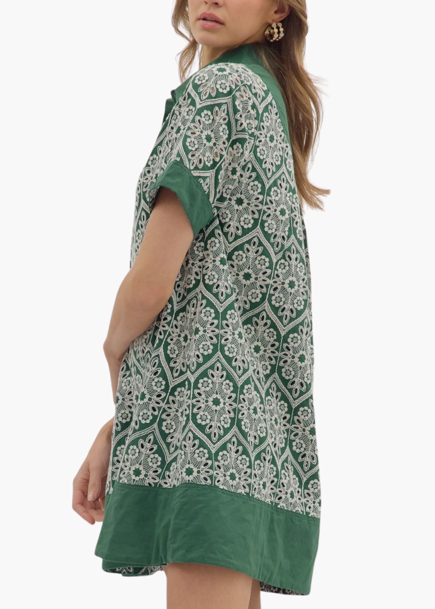 Beckett Dress in Hunter Green