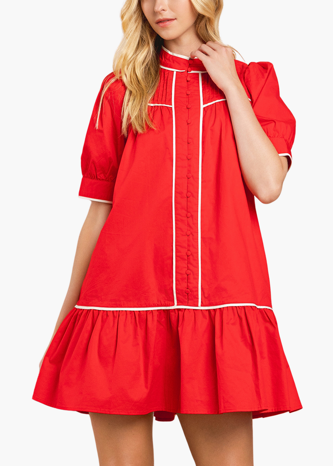 Tillie Mini Dress in Red